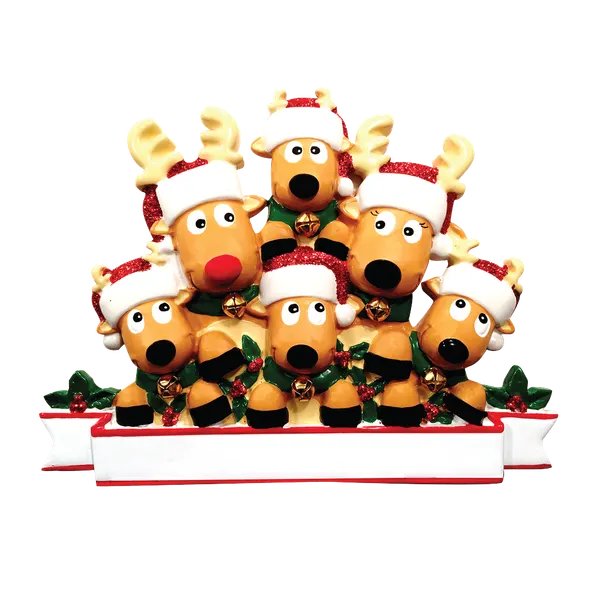 TT1527-6 - New Reindeer (Family of 6) Table Topper