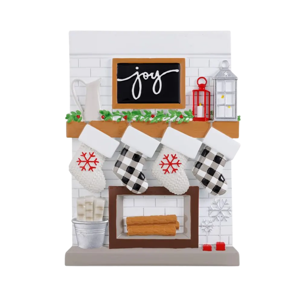 TT2030-4 - Fireplace Mantle Family of 4