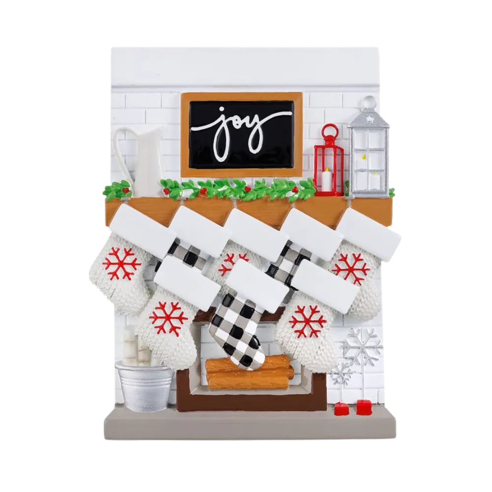 TT2030-8 - Fireplace Mantle Family of 8