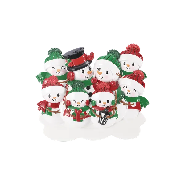 TT2255-8 - NEW SNOWMAN FAMILY of 8