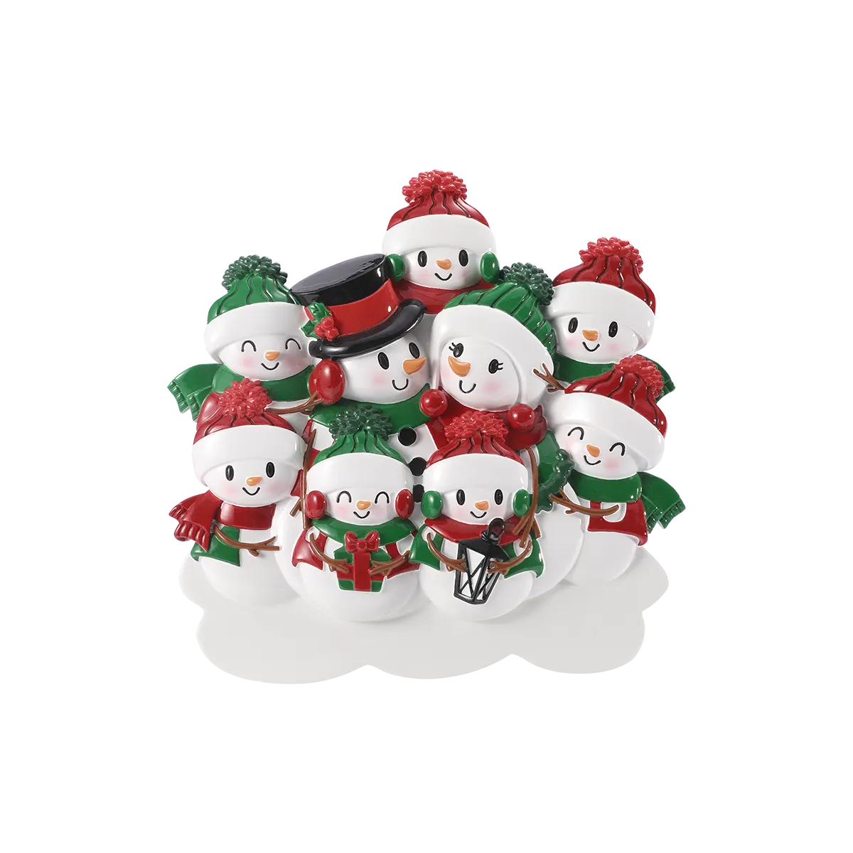 TT2255-9 - NEW SNOWMAN FAMILY of 9
