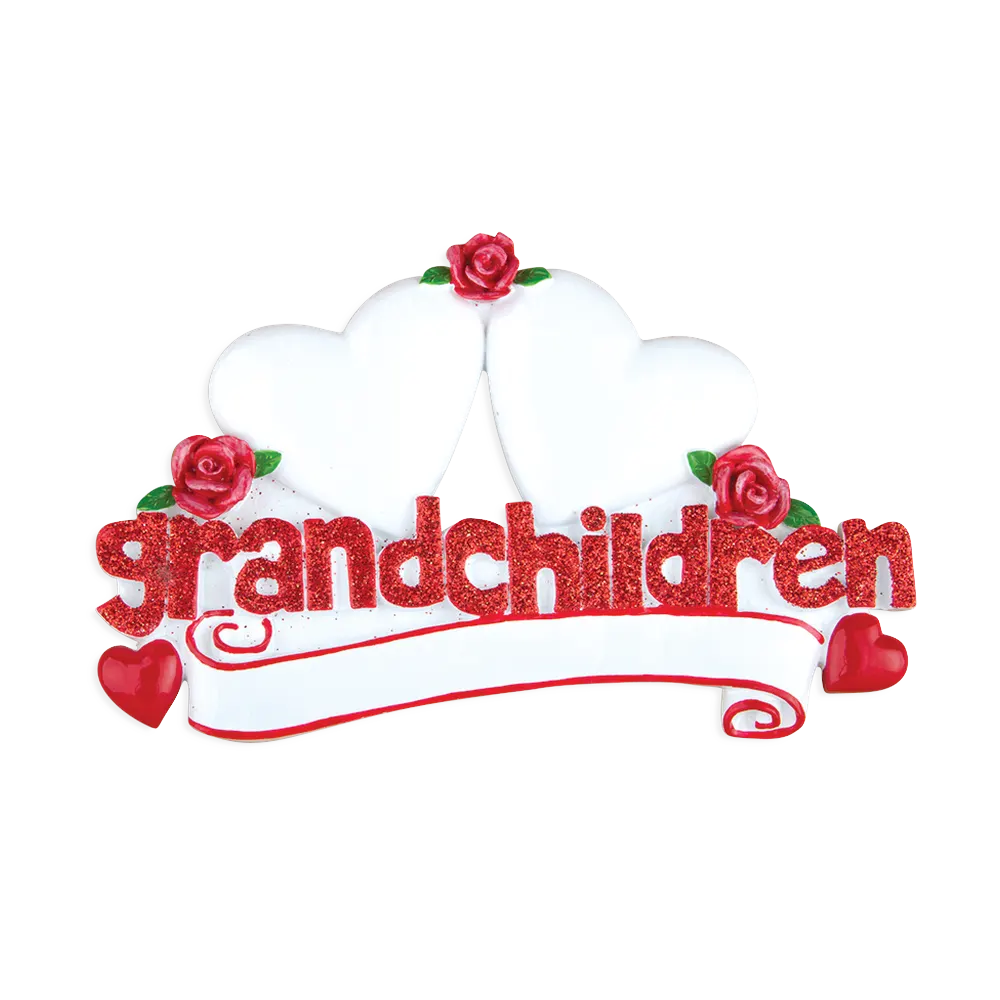 TT529-2 - Grandchildren with Two Hearts Table Topper