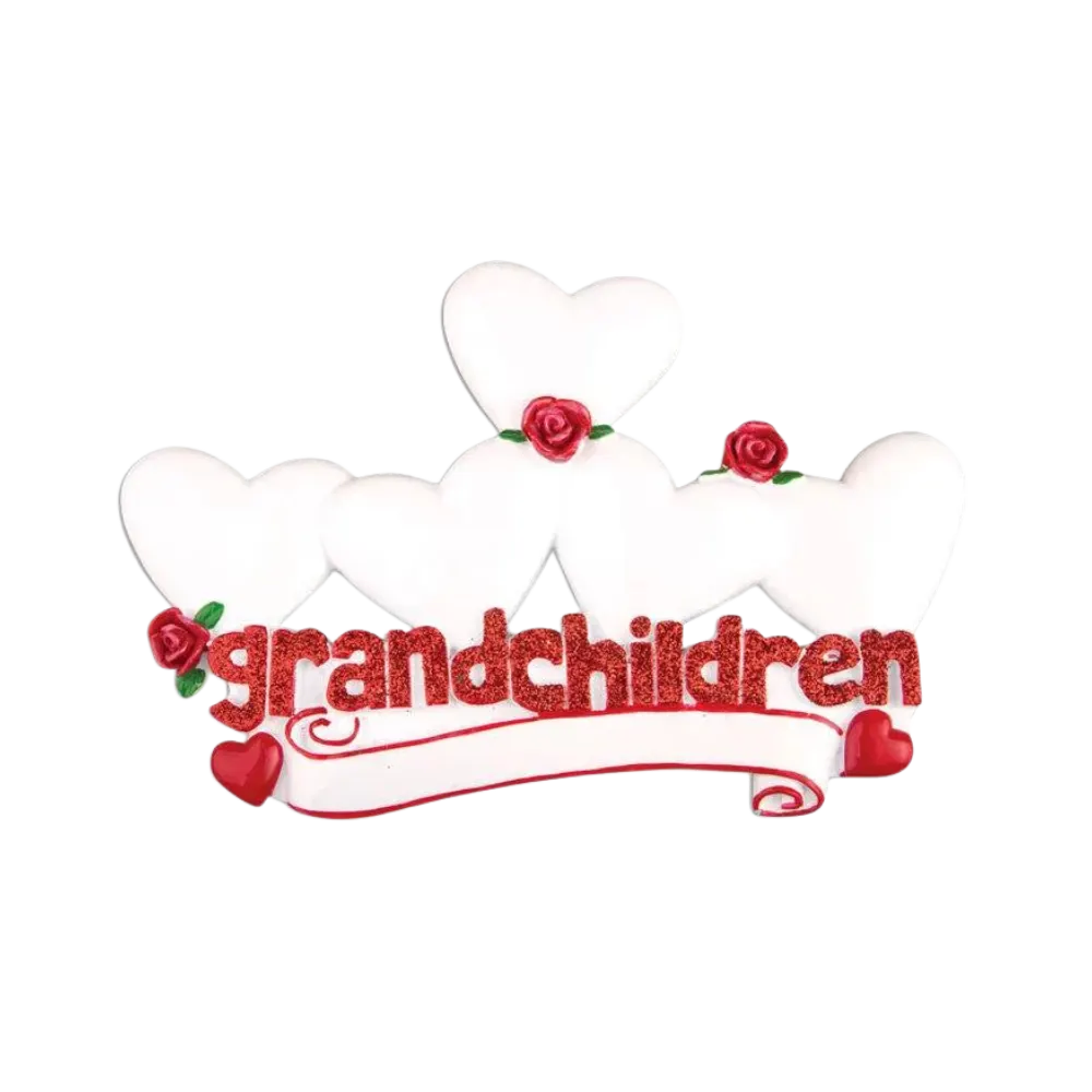 TT529-4 - Grandchildren with Four Hearts Table Topper